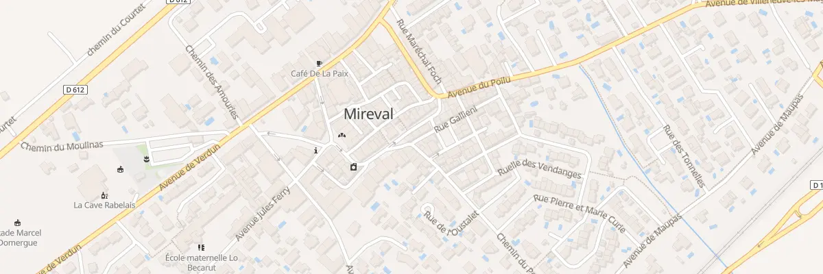 Plan du 1 Rue Galliéni à Mireval
