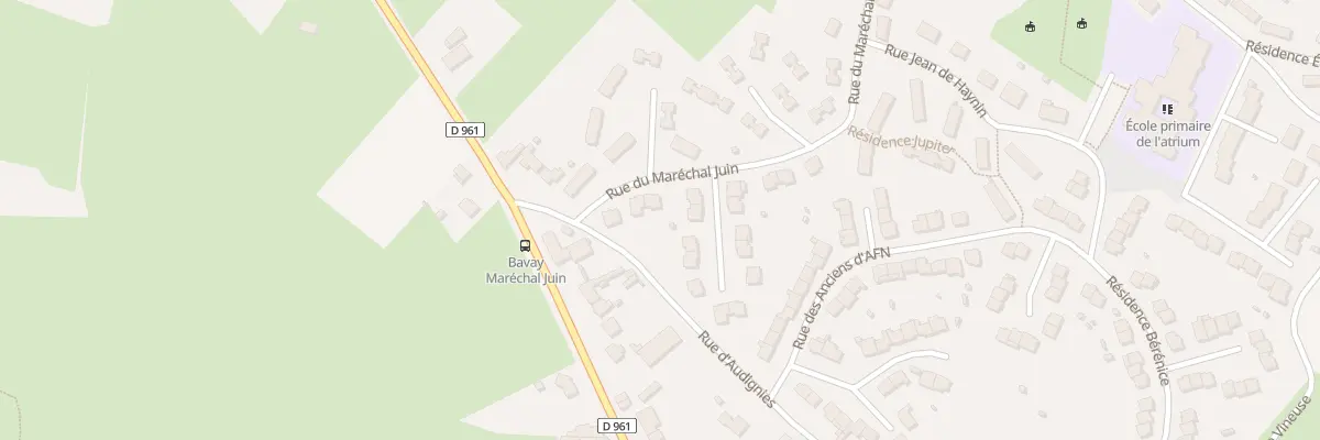 Plan du 3 Res Les Iris Rue du Mal Juin à Bavay