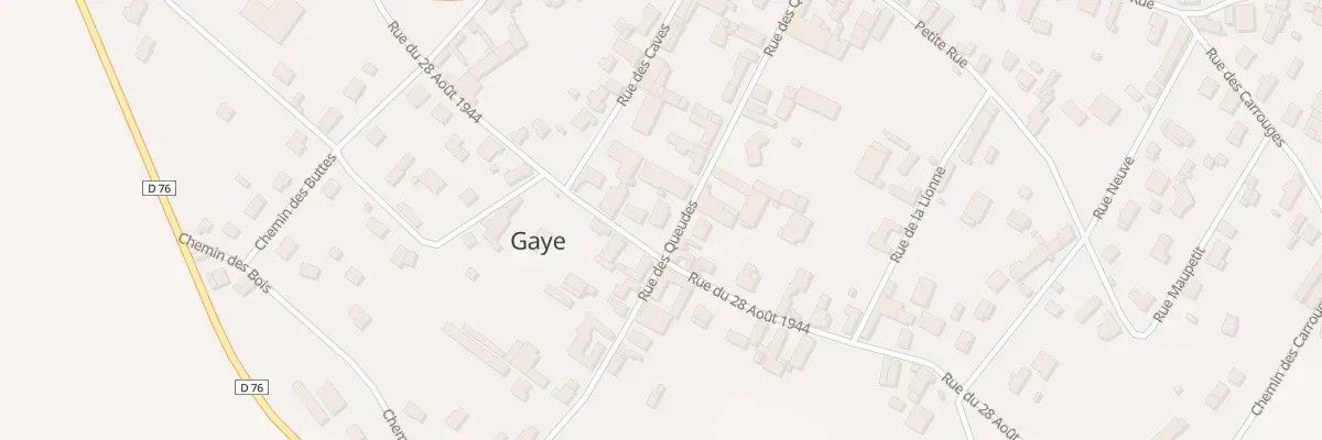 Plan du 14 Rue de Queudes à Gaye
