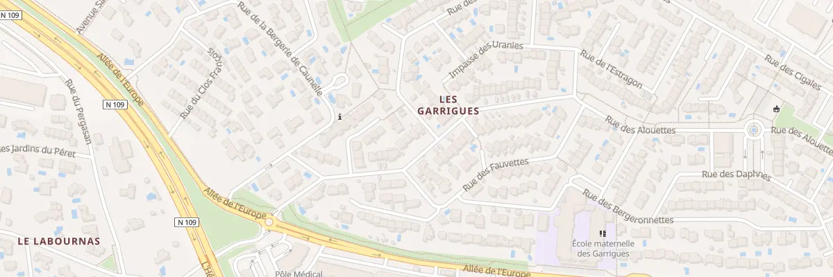 Plan du 76 Rue des Alouettes à Juvignac