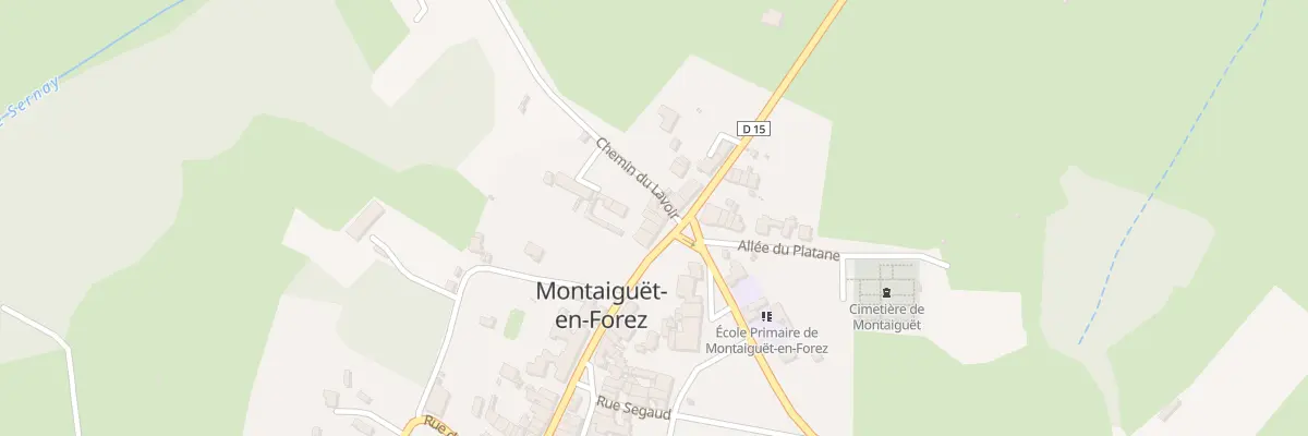 Plan du 25 Rue Pierre de la Fin à Montaiguët-en-Forez
