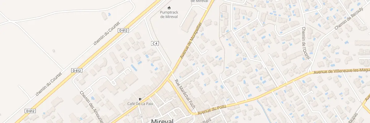 Plan du 1 Rte de Montpellier à Mireval