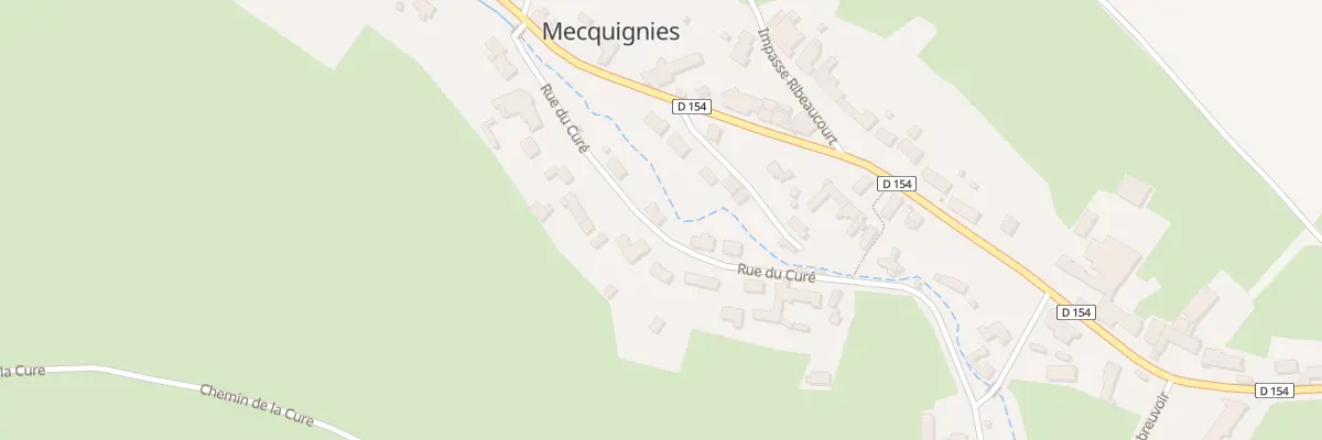 Plan du 160 Rue du Cure à Mecquignies