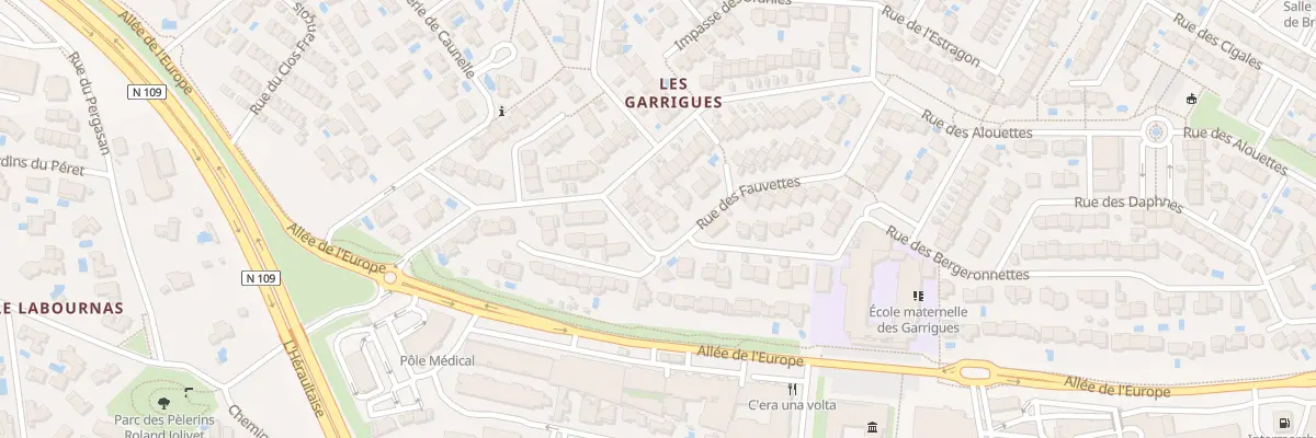 Plan du 60 Rue des Bergeronnettes à Juvignac