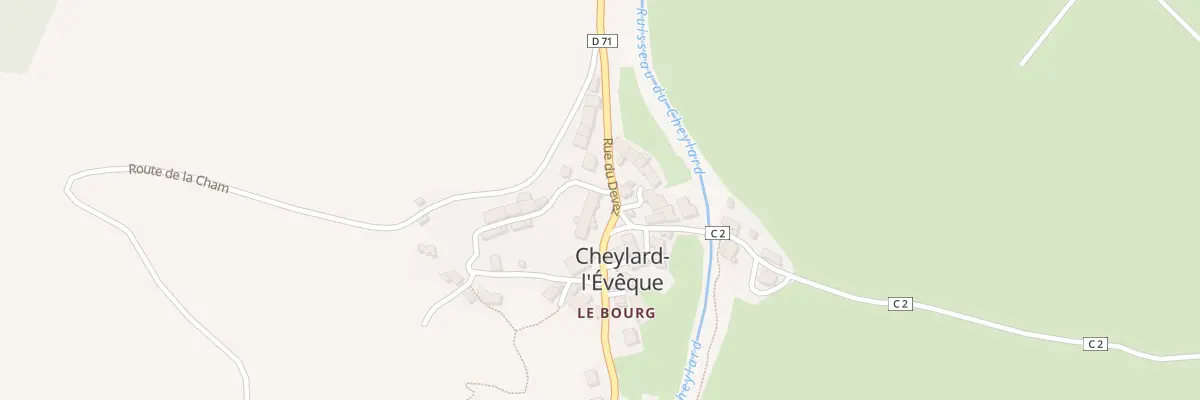 Plan du 5070 Cheylard l’Eveque Village à Cheylard-l’Évêque