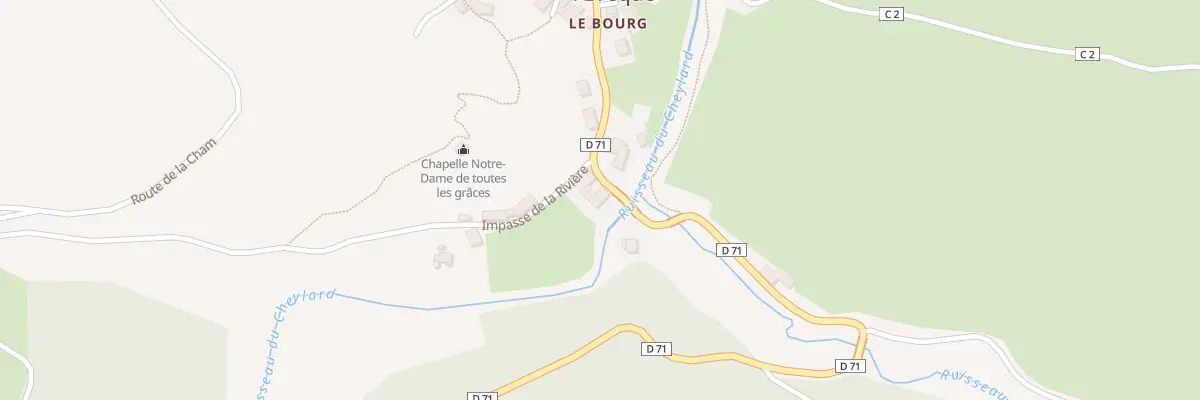 Plan du 5065A Cheylard l’Eveque Village à Cheylard-l’Évêque