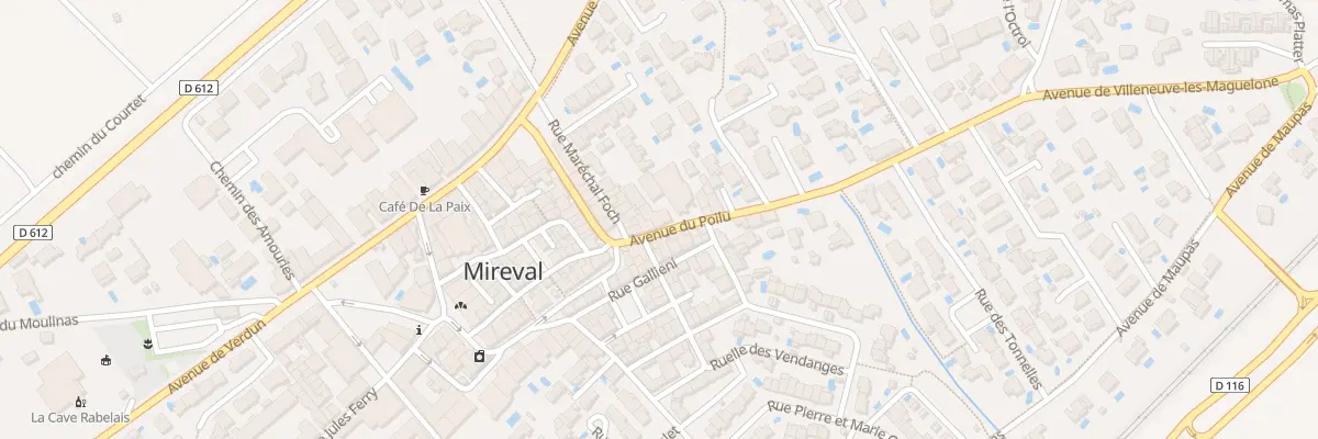 Plan du 24 Av du Poilu à Mireval