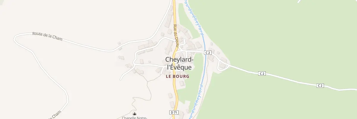 Plan du 5039 Cheylard l’Eveque Village à Cheylard-l’Évêque