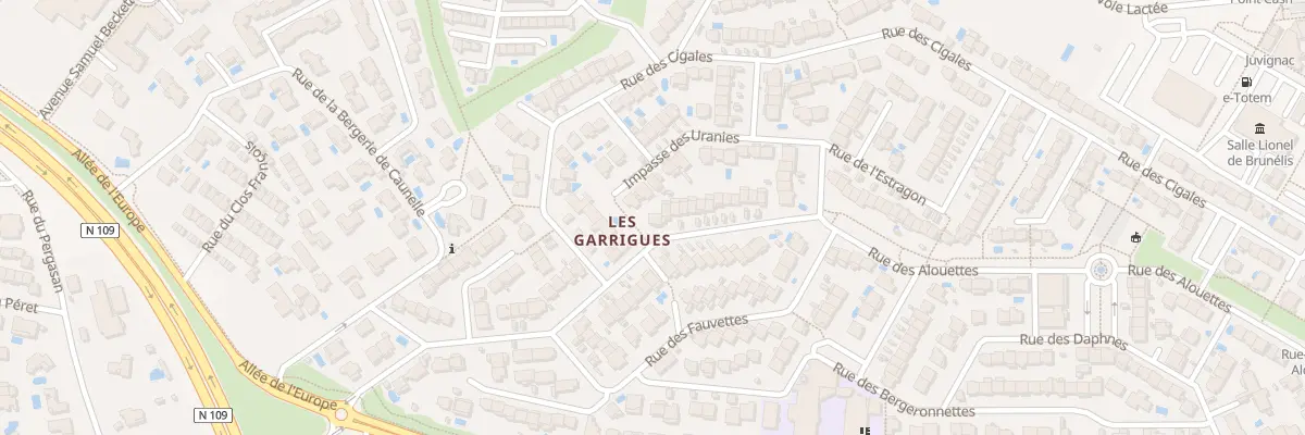 Plan du 68 Rue des Alouettes à Juvignac