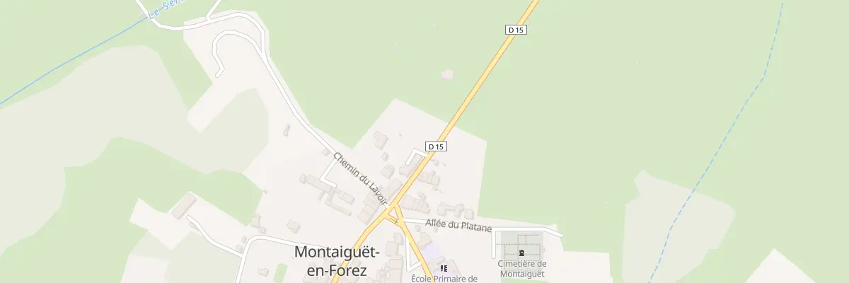 Plan du 5 Rte du Donjon à Montaiguët-en-Forez