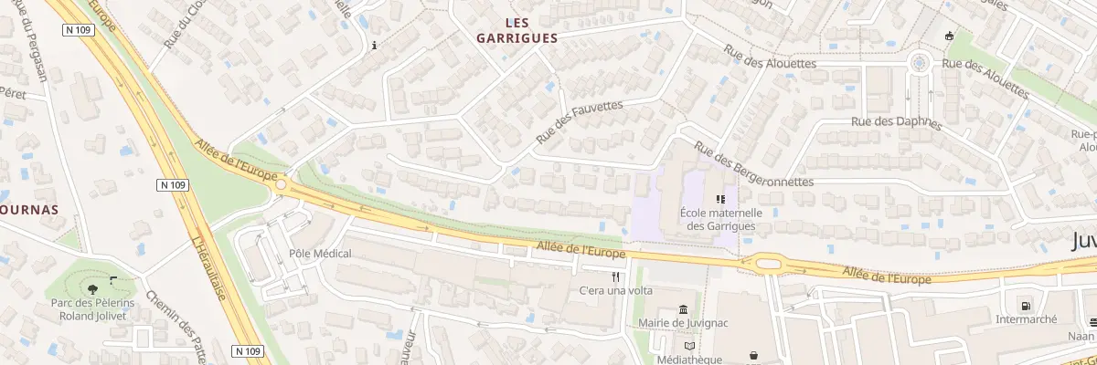 Plan du 113 Rue des Bergeronnettes à Juvignac