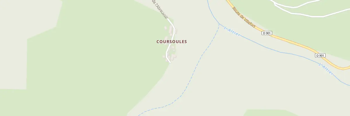 Plan du 5170 Coursoulles à Cubières