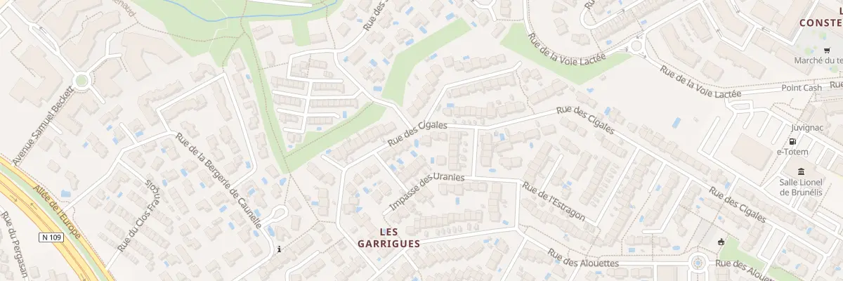 Plan du 73 Rue des Cigales à Juvignac