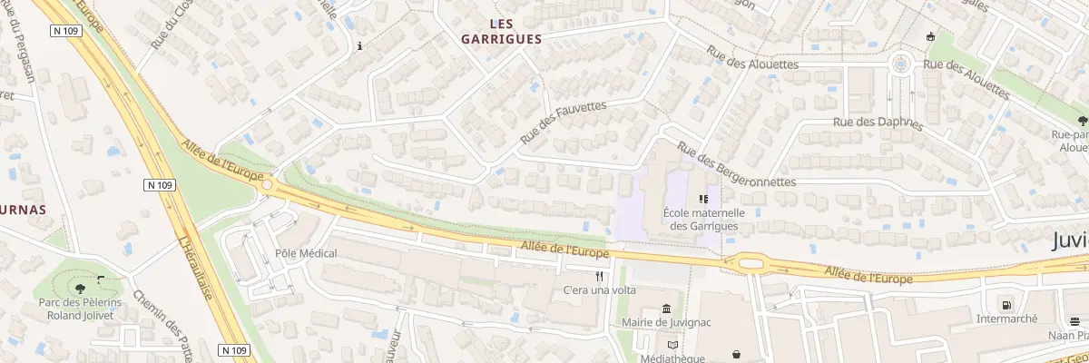 Plan du 111 Rue des Bergeronnettes à Juvignac