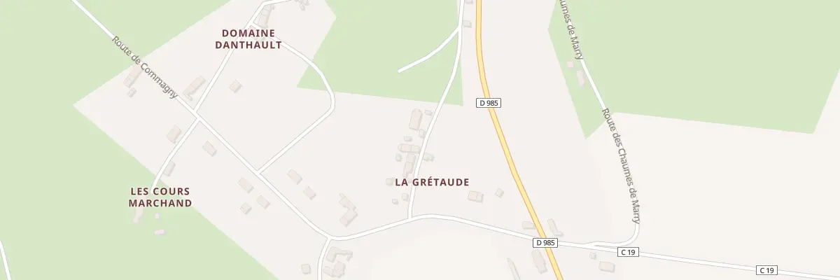 Plan du 709 La Gretaude à Moulins-Engilbert