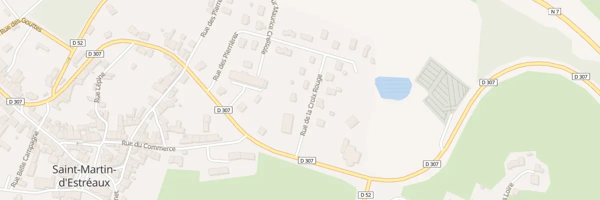 Plan du 3 Rue de la Croix Rouge à Saint-Martin-d’Estréaux