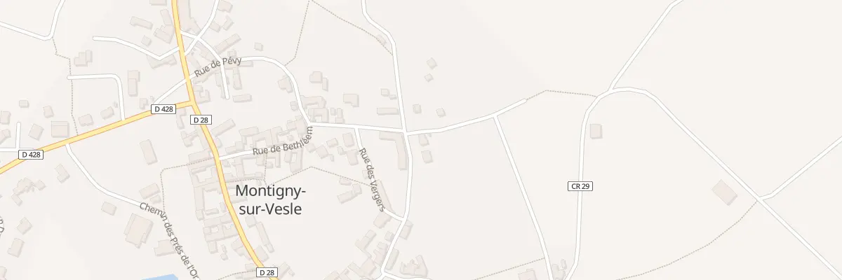 Plan du 29 Rue de Pevy à Montigny-sur-Vesle