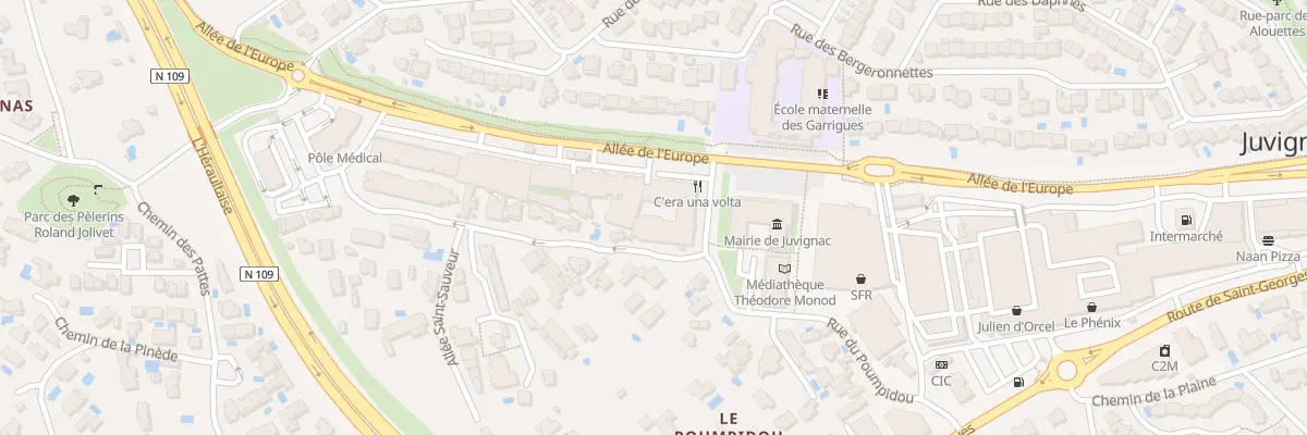 Plan du 8 Rue des Magnanarelles à Juvignac
