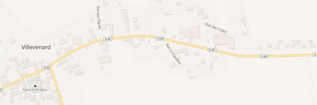 Plan du 33 Rue Vigne l’Abbesse à Villevenard