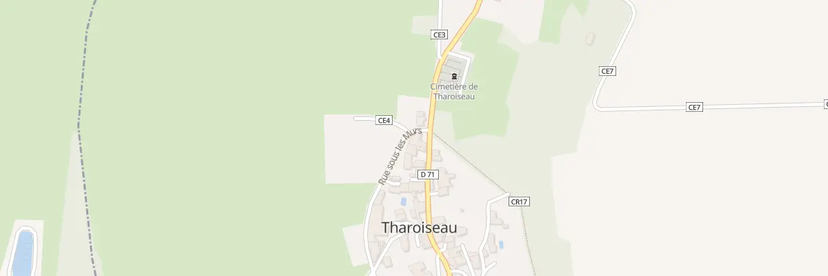 Plan du 2 Gr Grande Rue à Tharoiseau