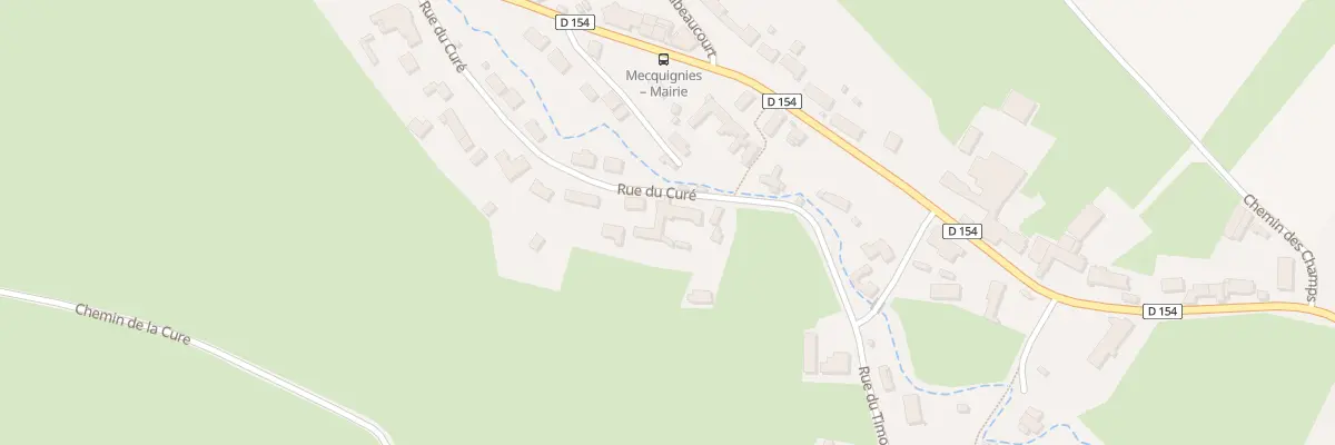 Plan du 278 Rue du Cure à Mecquignies