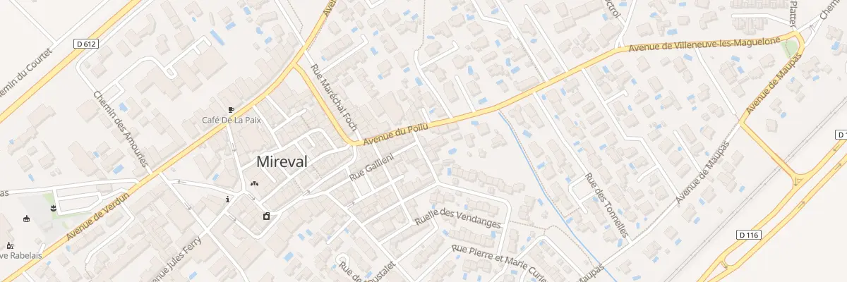 Plan du 5200 Rue Robespierre à Mireval
