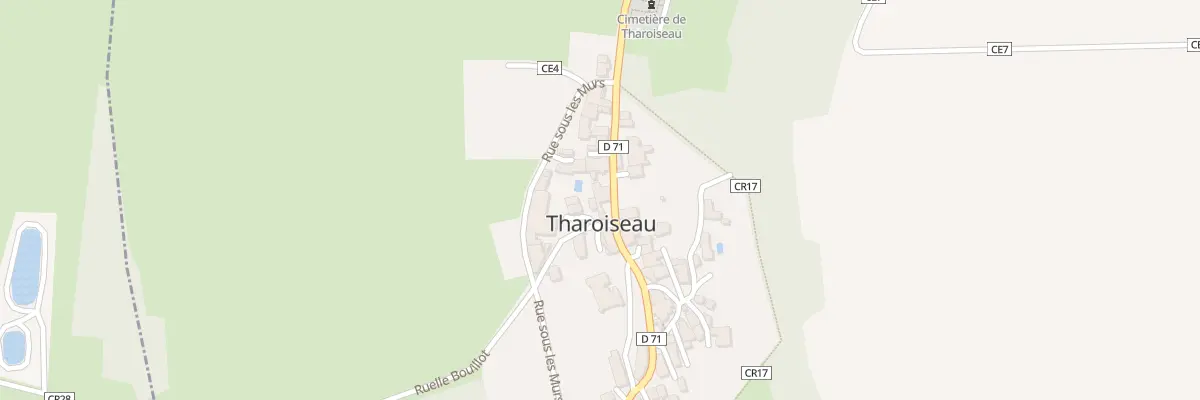 Plan du 2 Che de la Halle à Tharoiseau