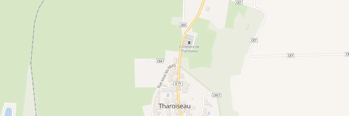 Plan du 2 Rue sous les Murs à Tharoiseau