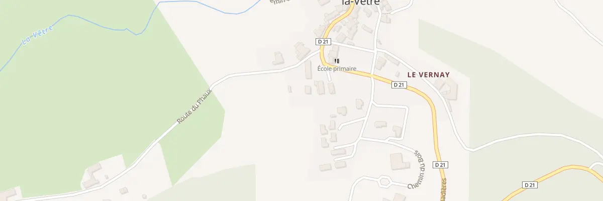 Plan du 3 Rte du Phaux à Saint-Jean-la-Vêtre