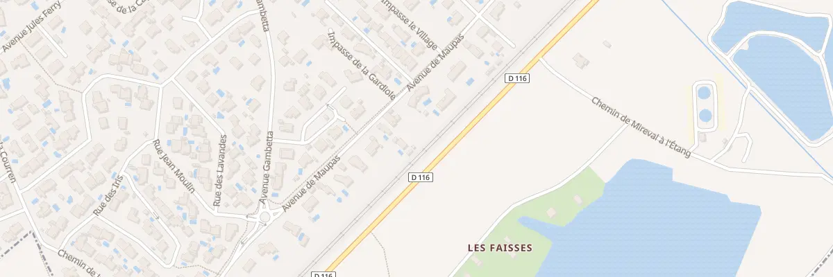 Plan du 5268 Les Faisses à Mireval
