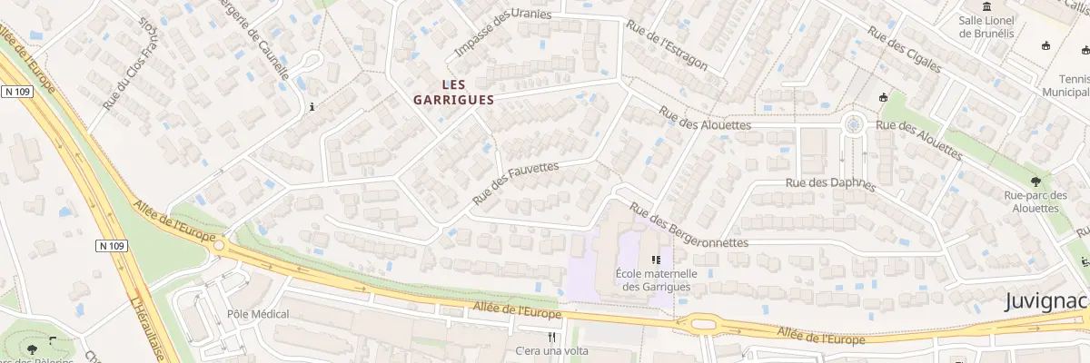 Plan du 6 Rue des Fauvettes à Juvignac