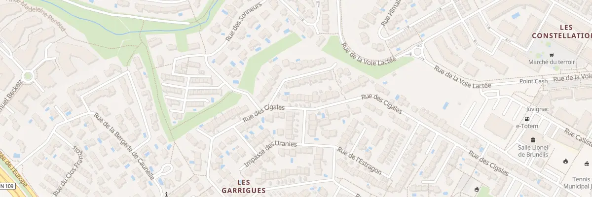Plan du 78 Rue des Cigales à Juvignac