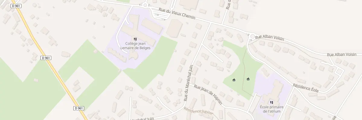 Plan du 10 Rue Marechal Juin à Bavay