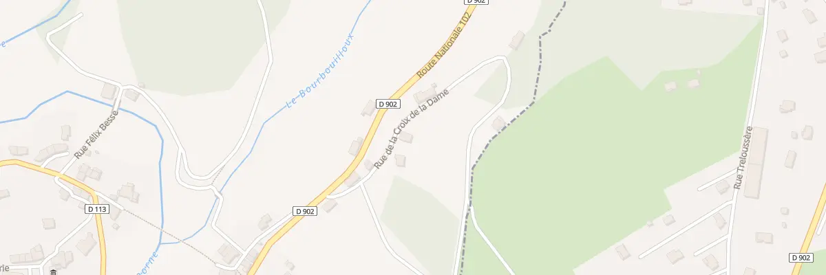 Plan du 8 Rue de la Croix de la Dame à Borne