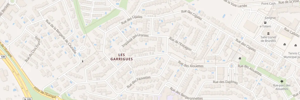 Plan du 48 Rue des Alouettes à Juvignac
