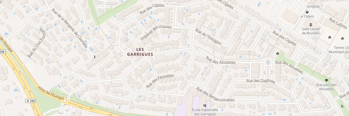 Plan du 45 Rue des Alouettes à Juvignac