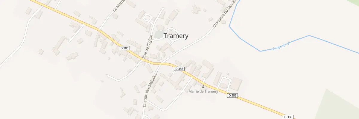 Plan du 10 Rue St Jean Baptiste à Tramery