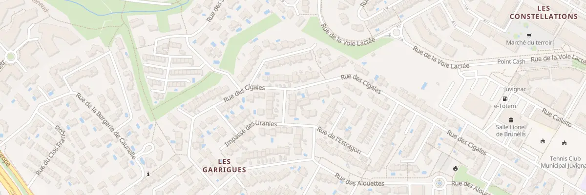 Plan du 1 Rue de l’Estragon à Juvignac