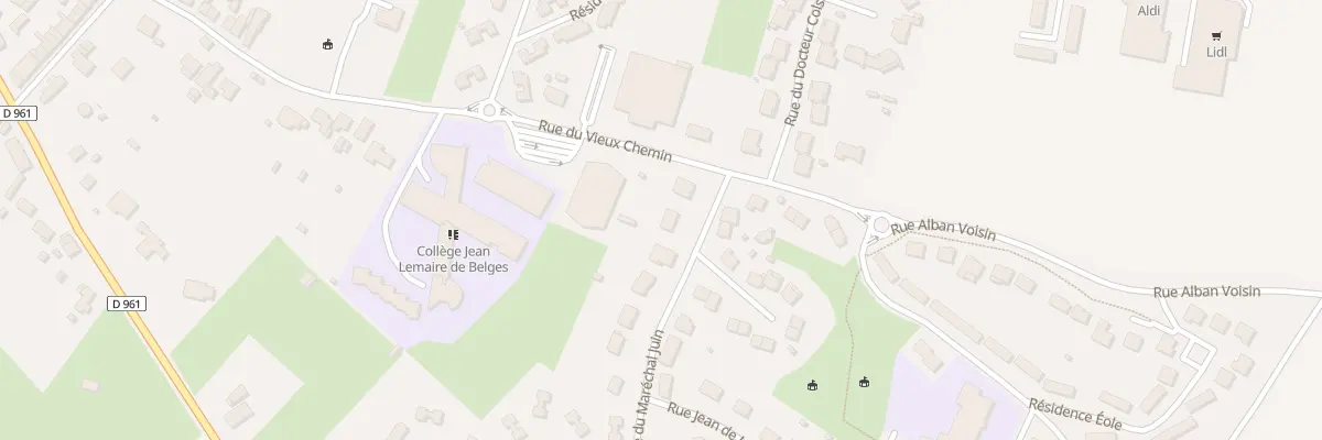 Plan du 4 Rue Marechal Juin à Bavay