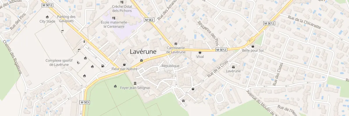 Plan du 7B Pl de la République à Lavérune
