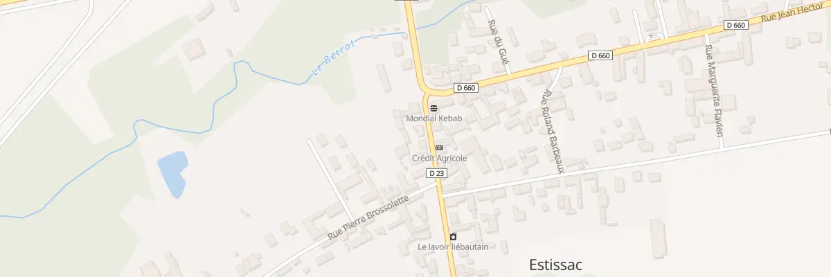 Plan du 33 Rue de la République à Estissac