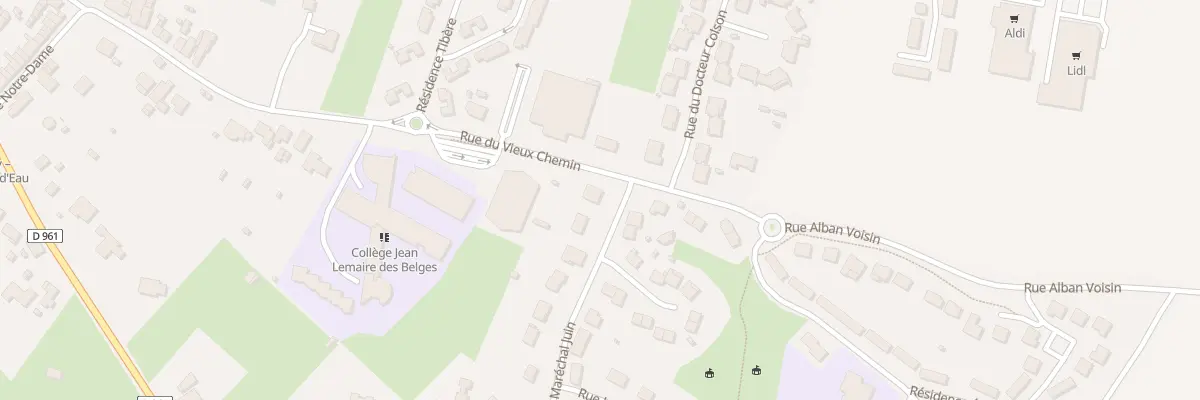 Plan du 2 Rue Marechal Juin à Bavay