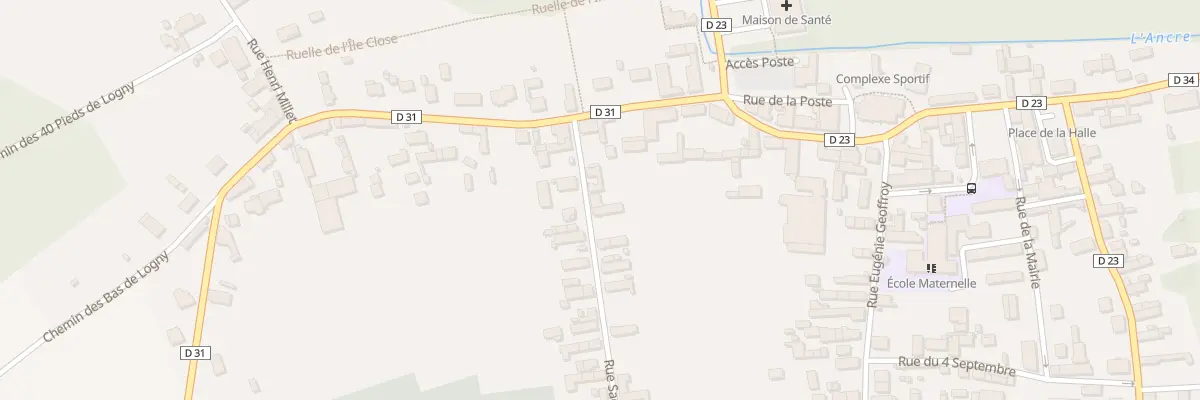 Plan du 1B Rue Sadi Carnot à Estissac
