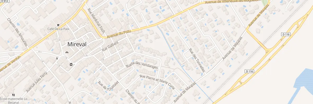 Plan du 18 Rue Lamartine à Mireval