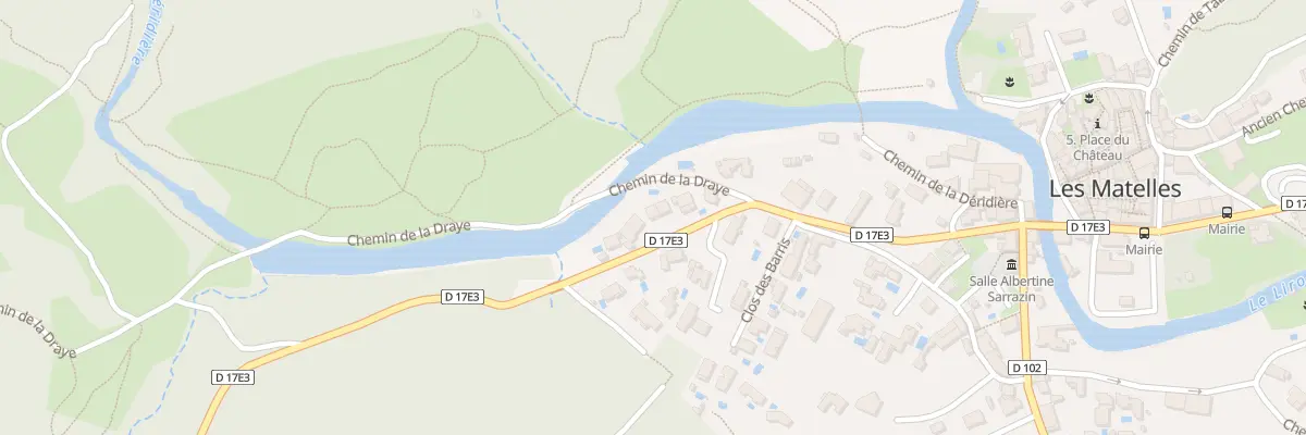 Plan du 286 Rte des Cevennes aux Matelles