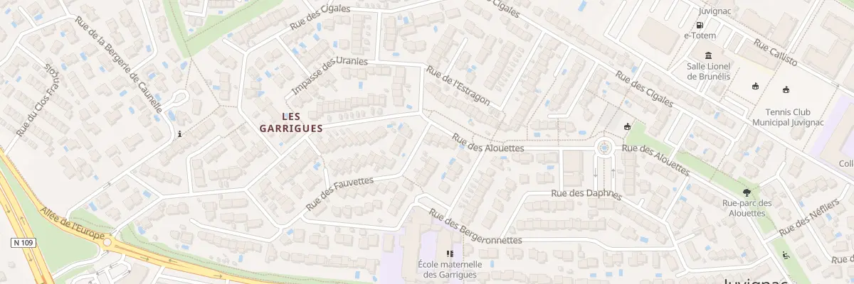 Plan du 41 Rue des Alouettes à Juvignac