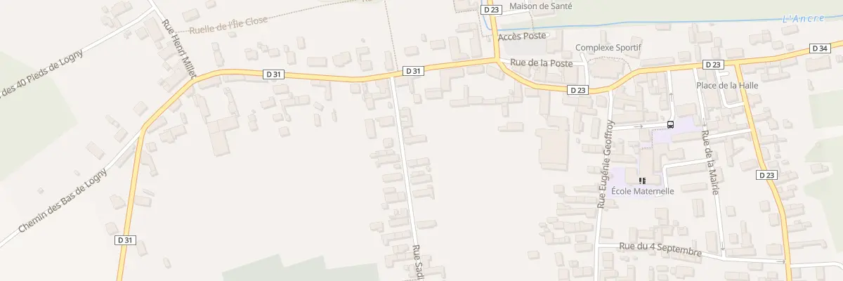 Plan du 3 Rue Sadi Carnot à Estissac