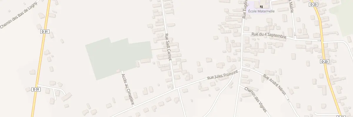 Plan du 19 Rue Sadi Carnot à Estissac