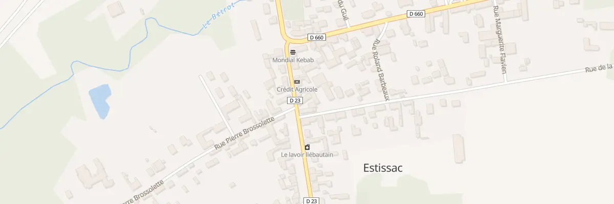 Plan du 20 Rue de la République à Estissac