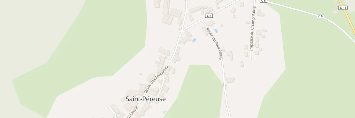 Plan du 22 Rte des Fontaines à Saint-Péreuse